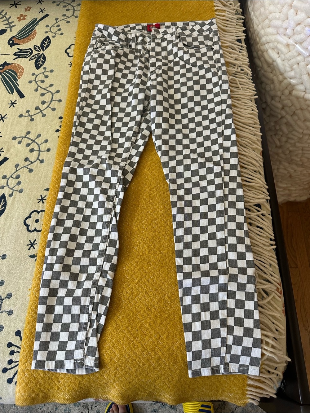Dickies Black and White Checkered Skinny Pants
